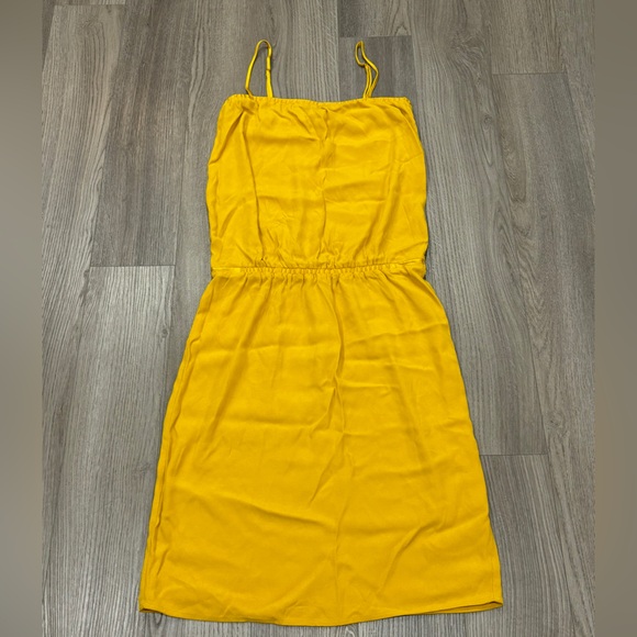 Ba&sh Bash Heline Midi Dress Yellow Curry Pullover Sundress Women’s Size S/1 - Picture 4 of 13